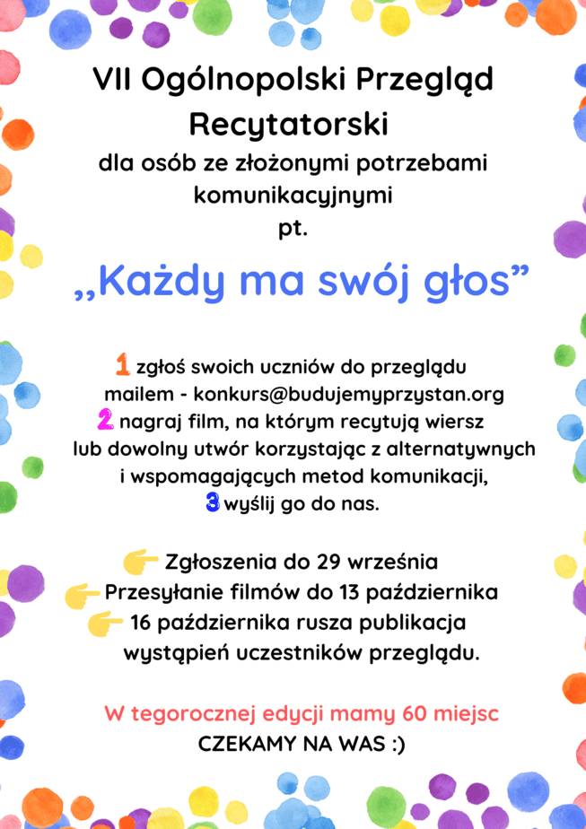 Read more about the article VII Ogólnopolski Przegląd Recytatorski